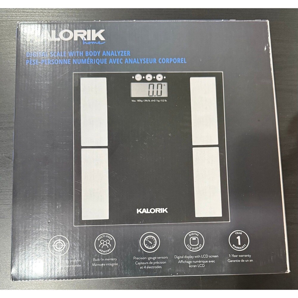 NEW Kalorik home digital scale with body analyzer